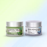 Day & Night Combo Hyaluronic Acid Day Cream 50gm + Green Tea With Active Mineral Complex Night Gel 50gm