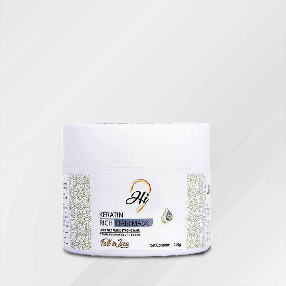Hi9 Keratin Rich Hair Mask for Frizz-Free and Strong Hair | Protein Mask for Intense Damaged or Dry Hair Repair | Deep Nourishing Hair Treatment | Ceramides and Keratin | 200 GM