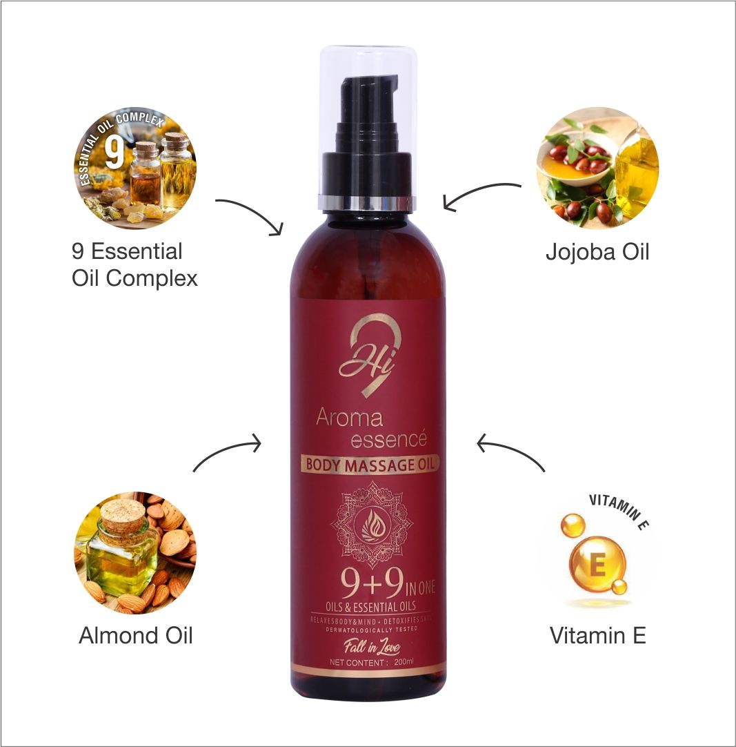 Hi9 Aroma Essence Body Massage Oil Rejuvenating &amp; Relaxing Your Body &amp; Mind 200ML