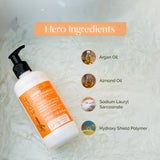 Hi9 EDGE Keratin Protect Shampoo - 300ml | Color & Heat Protection | For Men & Women | Nourishes, Repairs & Protects Against Color & Heat Damage | Smooths and Adds Shine