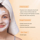 Hi9 Vitamin C Exfoliating Face Wash - 75ml | Clean Skin with Orange and Turmeric Extract | Vitamin C Face Wash for Women and Men | Refreshing and Brightening Daily Cleanser for All Skin Types