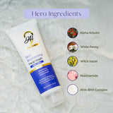 Hi9 Skin Brightening Face Wash | AHA BHA & Niacinamide Face Wash for Sensitive Skin & Uneven Skin Tone | Reduces Dark Spots & Dullness | ProDerma Collection | 75ml