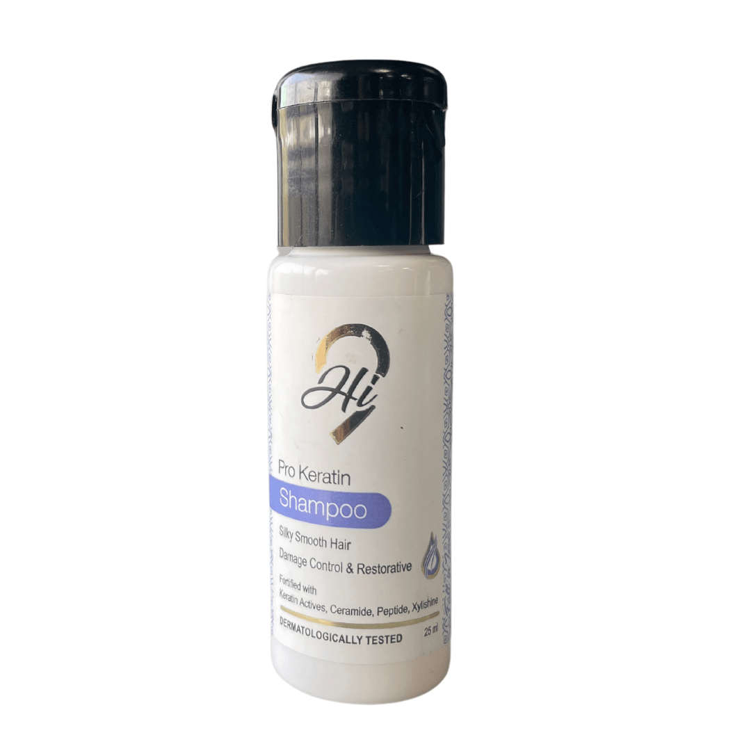 Hi9 trial pack of Pro Keratin Shampoo Intense Hair Repair For Dry, Damaged & Frizzy Hair, 25ml Miniature - Myhi9