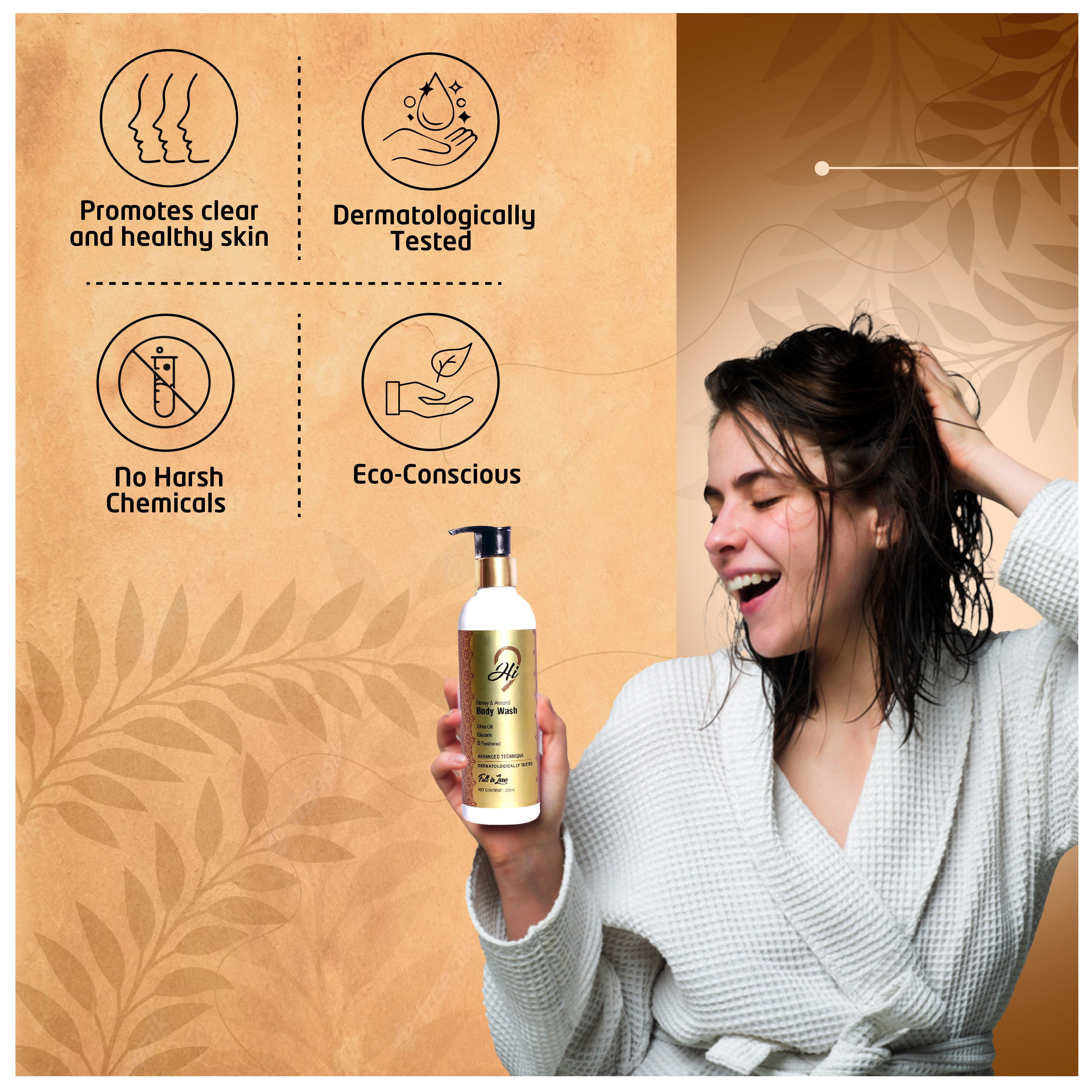 Hi9 Almond Honey Body Wash - Hydrates & Cleanses Skin