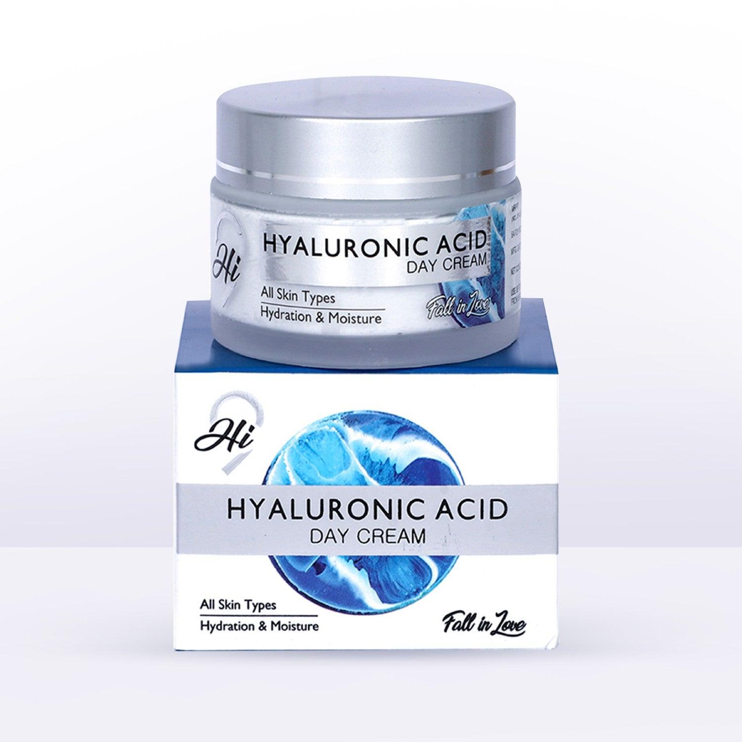 Hi9 Hyaluronic Acid Day Cream - Non-Greasy UV Protection For Hydrated & Radiant Skin, 50gm - Myhi9