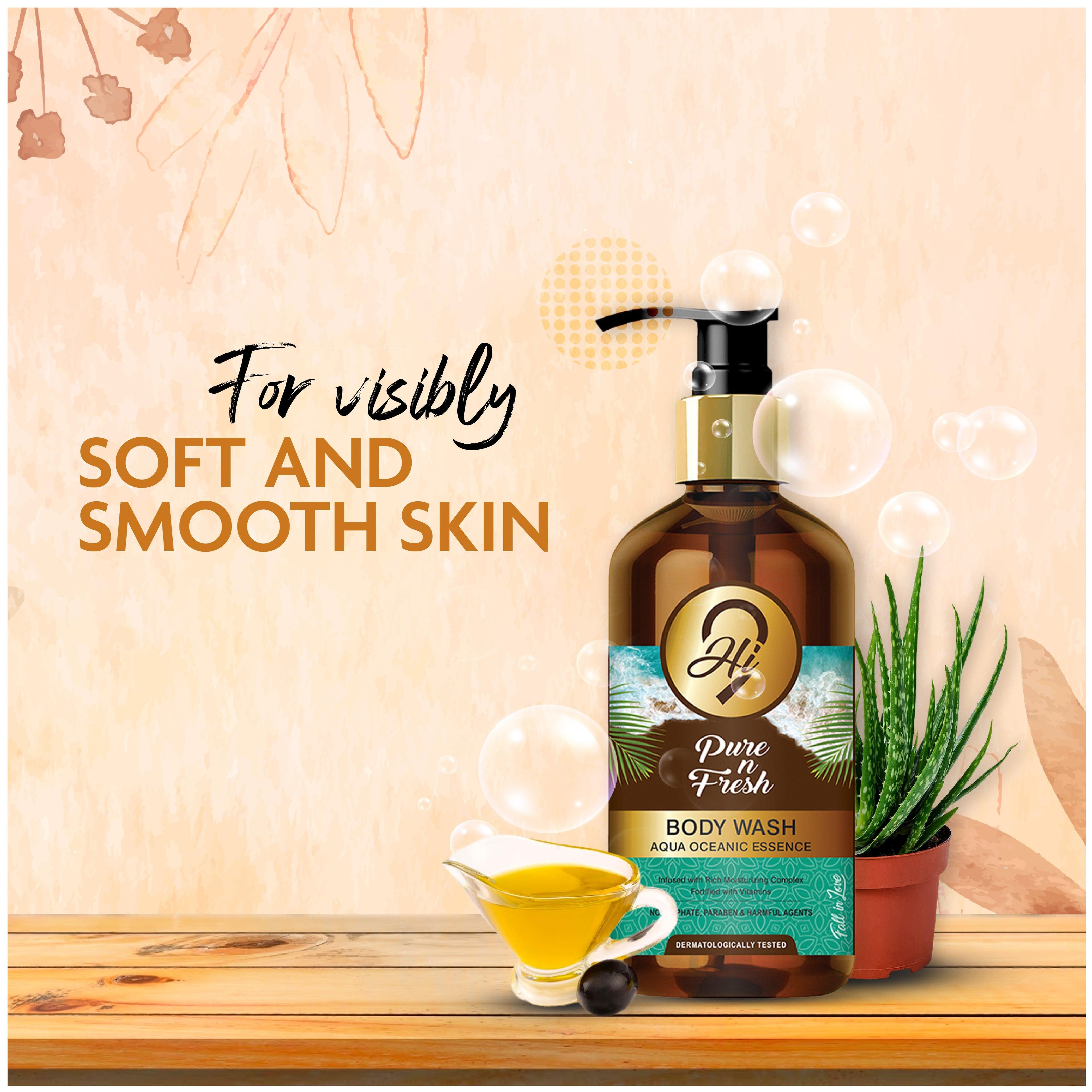 Hi9 Pure & Fresh Body Wash for Moisturizing Refreshing & Soft Skin,300ml - Myhi9