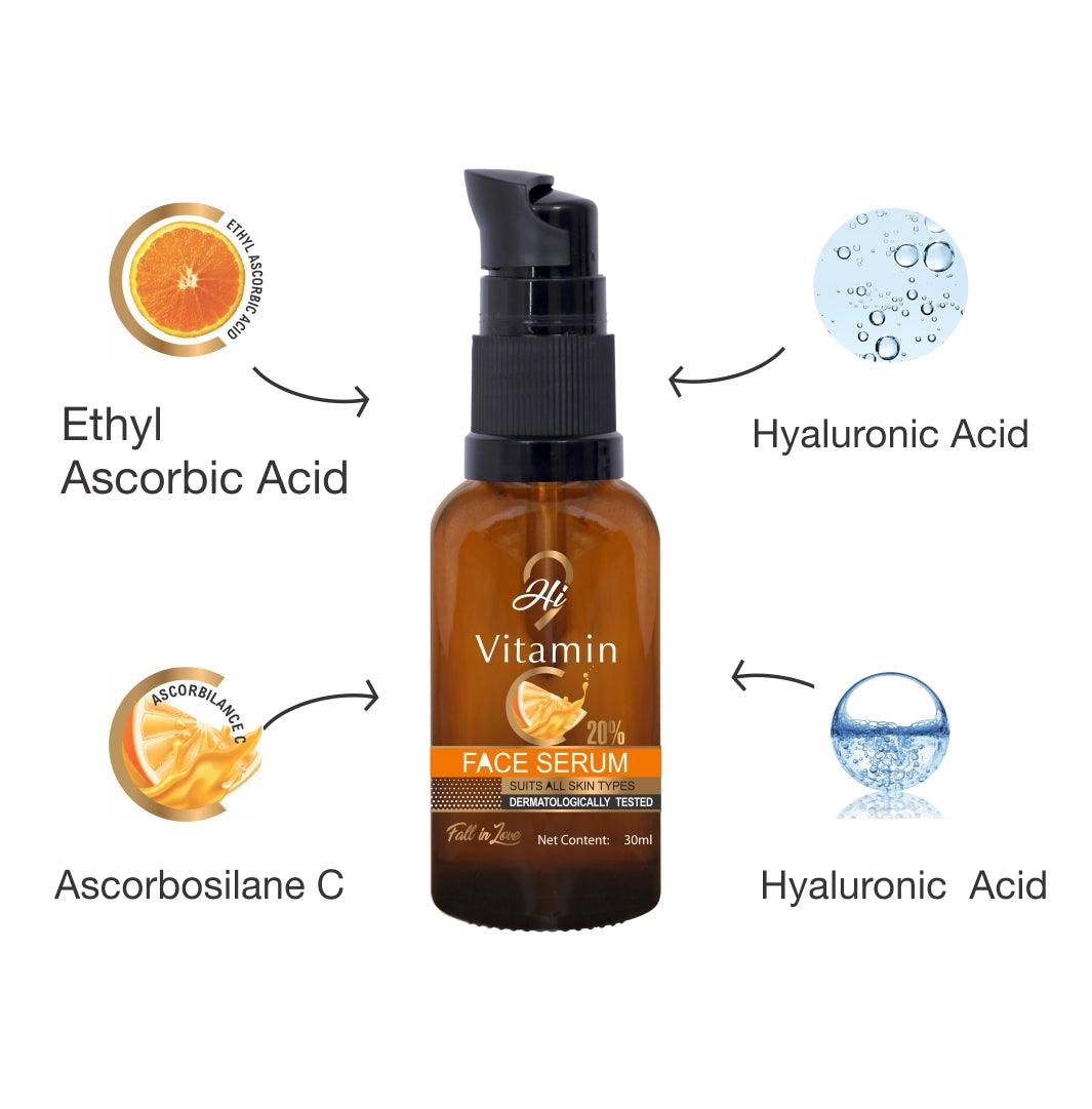 Hi9 Vitamin C Face Serum for Glowing &amp; Brightening Skin, 30ml - Myhi9