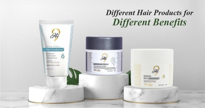 Different Hair Products for Different Benefits - Myhi9