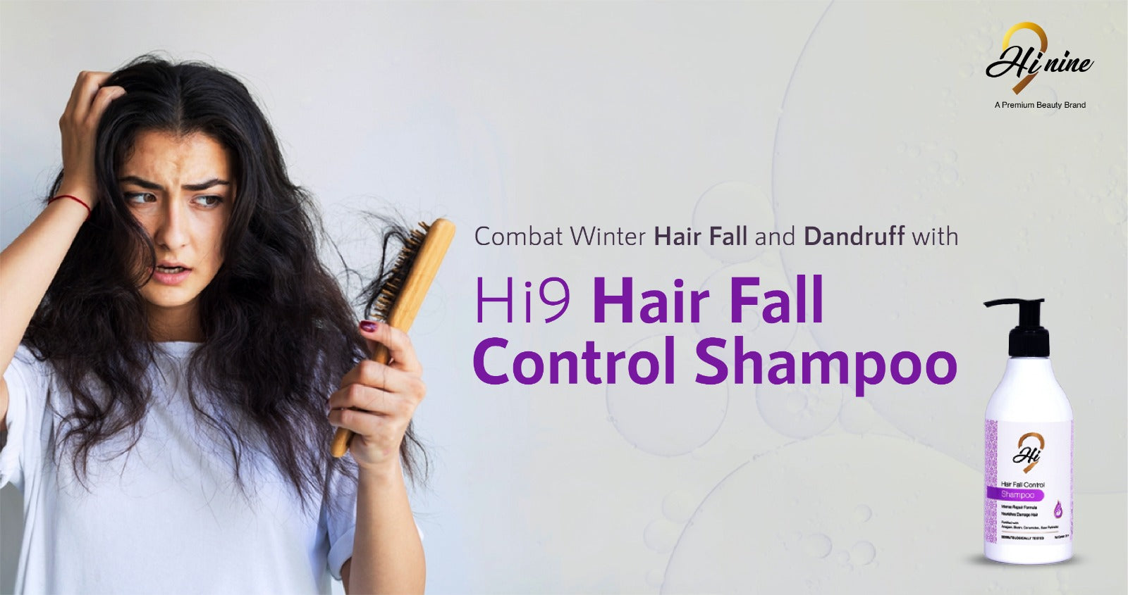 Combat Winter Hair Fall and Dandruff with Hi9 Hair Fall Control Shampoo