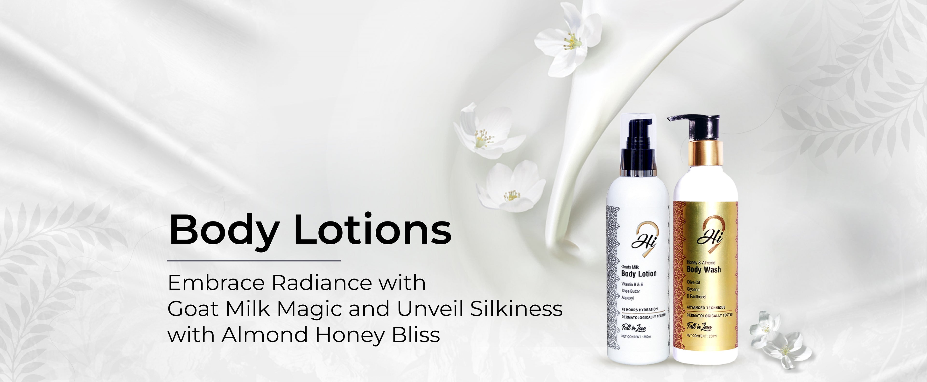 Hi9 Body lotion products range