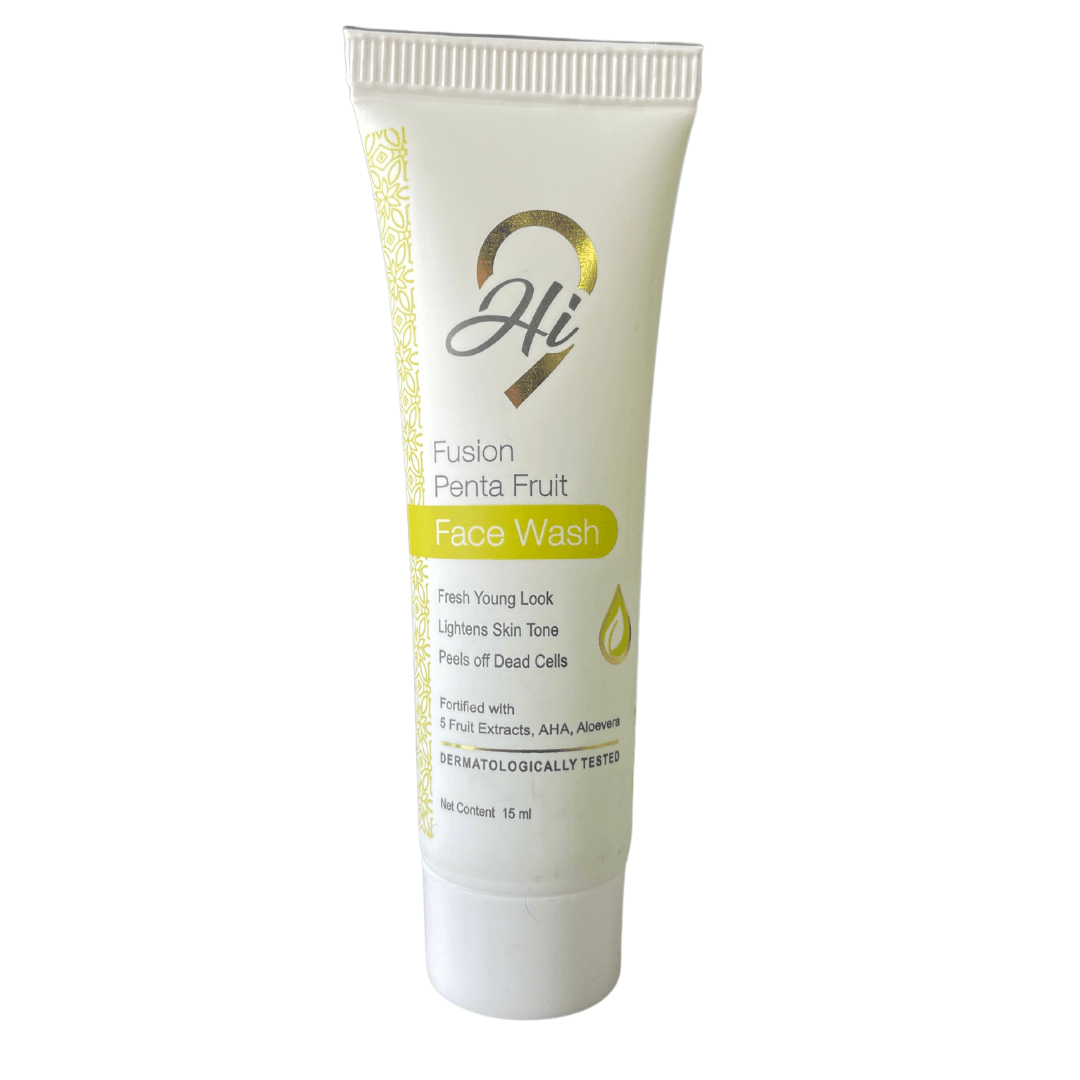 Hi9 Trial Pack of Fusion Penta Fruit Face Wash For Skin Renewal &amp; Skin Lightening, 15ml Miniature - Myhi9