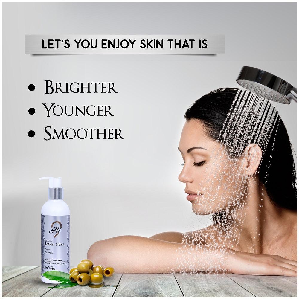 Hi9 Goat Milk Shower Cream for Smooth &amp; Brighter Skin, 250ml - Myhi9
