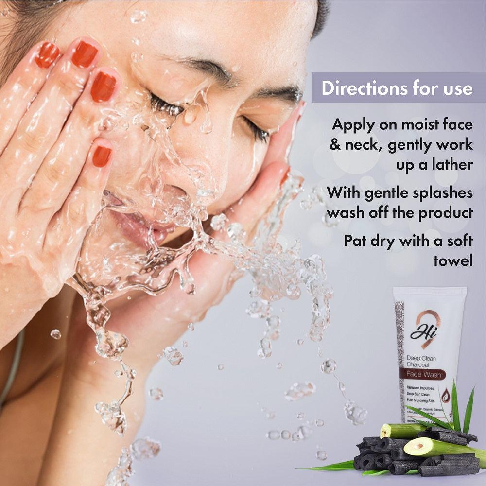 Charcoal face wash store for women