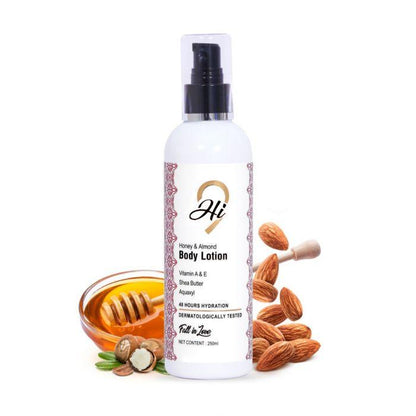 Hi9 Almond Honey Body Lotion - Hydrates &amp; Smoothens Skin, 250ml - Myhi9